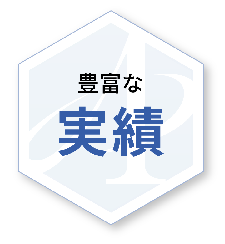 豊富な実績